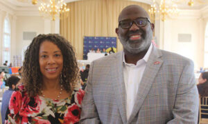 Chief Strategy Officer, Constance Brown-Bellamy, and Dr. Henry Thompson, Chief Executive Officer of the Community Health Center of Richmond (Advance/SILive.com | Amanda Faublas)